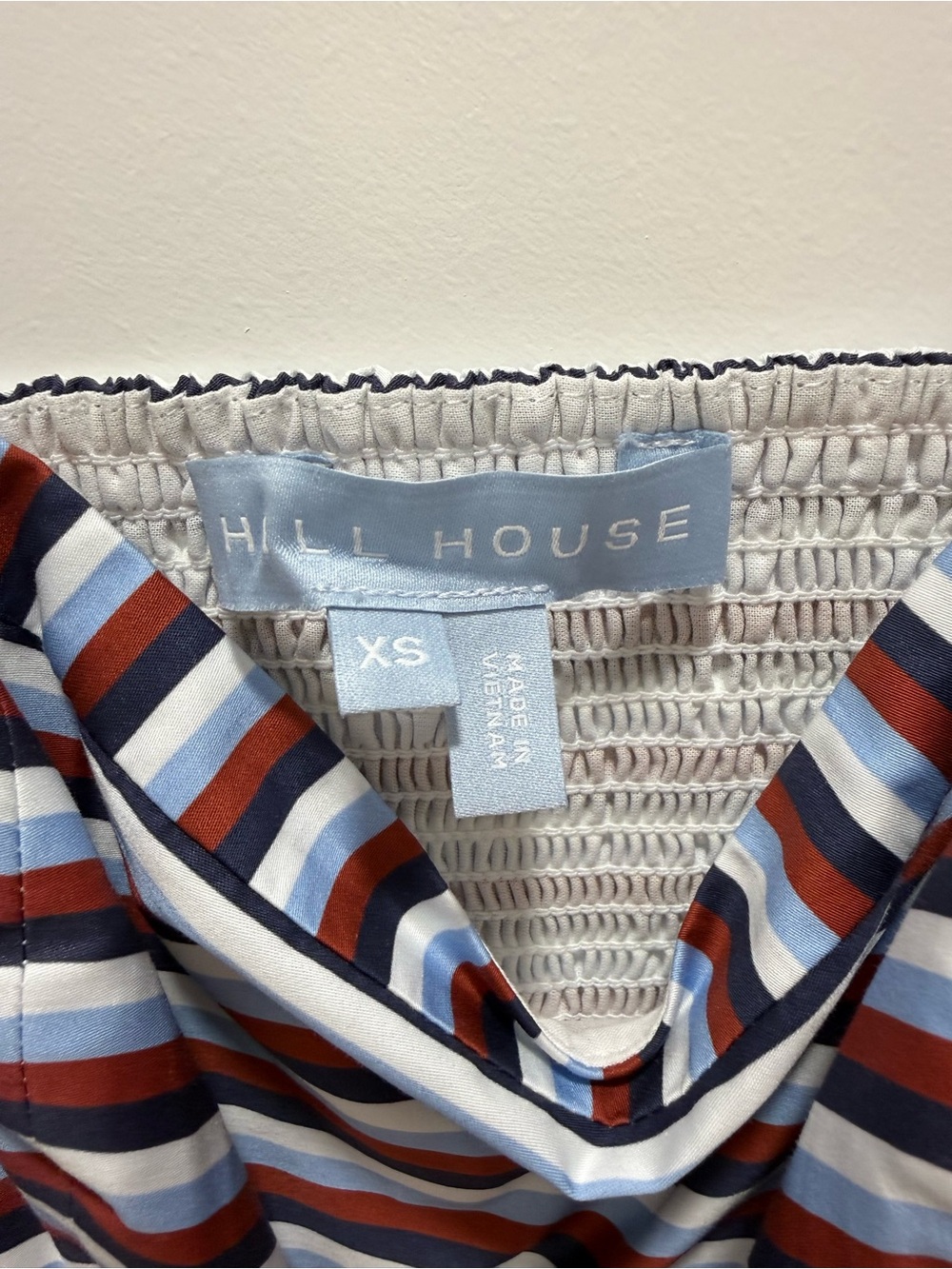 Hill House Margot Dress in Firecracker Stripe Midi Sundress in Navy and White - Picture 7 of 8